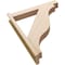 Ekena Millwork 5 1/2-in W x 30-in D x 36-in H Funston Block Rough Cedar Woodgrain TimberThane Outlooker, Primed Tan OUTUR055X30X36FST44RCPR - alternate 5